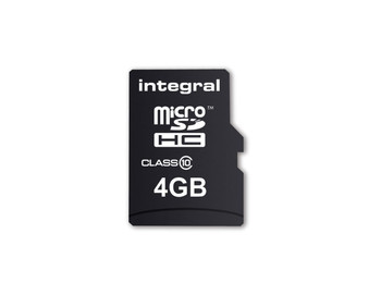 Integral INMSDH4G10-20V2 4Gb Micro Sdhc Mlc Flash Cl10 INMSDH4G10-20V2
