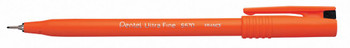 Pentel Ultra Fine 12 Pack Black Fineliner Pen 0.6mm Tip 0.3mm Line S570A