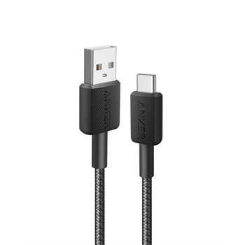 Anker 322 USB cable 0.9 m USB A USB C Black A81F5H11