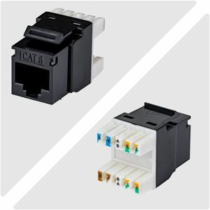 Startech Cat6 Keystone Jack 24-Pack Rj45 Ethernet Keystone Jacks Utp Cat6 Wall J C6KEY110180BK24PK