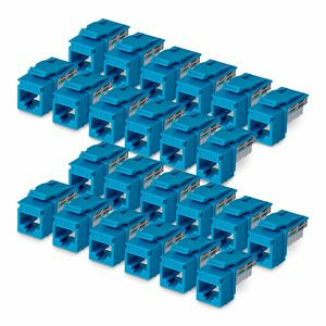 Startech Cat6 Keystone Jack 24-Pack Rj45 Ethernet Keystone Jacks Utp Cat6 Wall J C6KEY110BL24PK