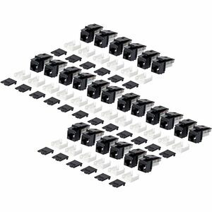 Startech Cat6 Keystone Jack 24-Pack Rj45 Ethernet Keystone Jacks Utp Cat6 Wall J C6KEY110BK24PK