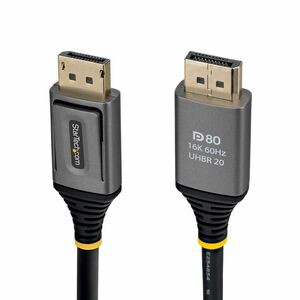 Startech 50Cm Displayport 2.1 Cable Vesa Certified Dp80 Displayport Cable 10K/8K DP21V-50C-DP80-CABLE