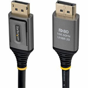 Startech 50Cm Displayport 2.1 Cable Vesa Certified Dp80 Displayport Cable 10K/8K DP21V-50C-DP80-CABLE