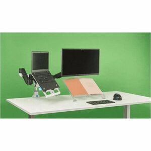 R-Go Tools R-Go Zepher 4 Monitor Arm Mounting Arm for Monitor Black Silver R-Go RGOVLZE4SI