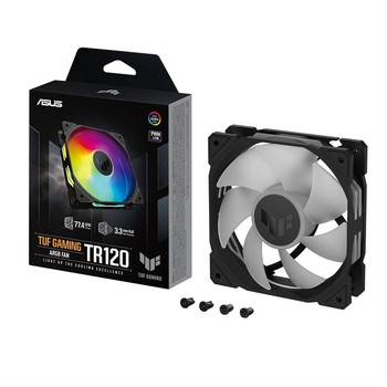 ASUS TUF Gaming TR120 ARGB Fan - Single Pack Computer Case 12 Cm Black 90DA0090-B09000