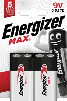 Energizer 7638900410280 Battery 9V Max 2-pak 7638900410280