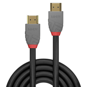 Lindy 0.5M High Speed Hdmi Cable Anthra Line. Cable Length: 0.5 M Connector 1: H 36961