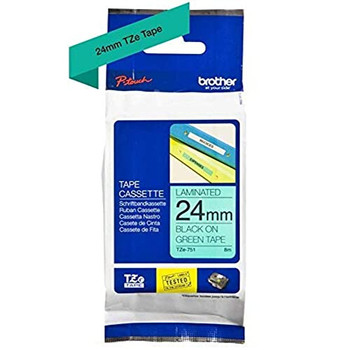 Brother TZE751 Black on Green TZE751
