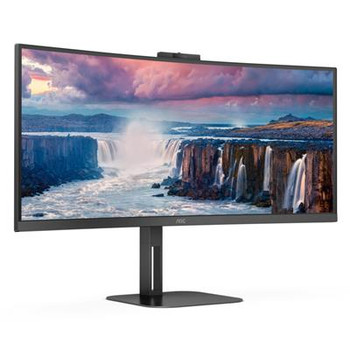 Aoc CU34V5CW/BK 34" Widescreen Va Led Black Multimedia Curved Monitor 3440X1440/ CU34V5CW/BK