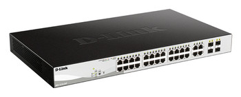 D-Link 24-Port Gigabit Poe Smart Managed Switch With 4 X Combo 1000Baset/Mini-Gb DGS-1210-24P