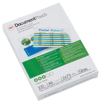 GBC 3743152 A6 Gloss Document Pouch 75 micron 100Pk 3743152
