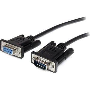 Startech 0.5M Black Straight Through Db9 Rs232 Serial Cable M/F First End: 1 X 9 MXT10050CMBK