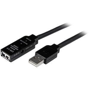 Startech 5M Usb 2.0 Active Extension Cable M/F Cable for Power Adapter Wall Outl USB2AAEXT5M