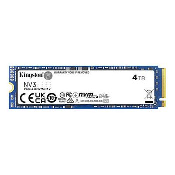 Kingston 4Tb Nv3 M.2 Solid State Drive Pcie Gen4 X4 Nvme SNV3S/4000G