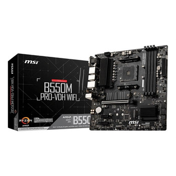 MSI B550M PRO-VDH WIFI Motherboard AMD B550 Socket AM4 Micro ATX B550M PRO-VDH WIFI