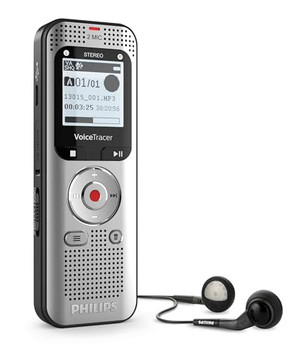 Philips DVT2015 8GB Digital Voice Tracer with SemblyAI Voucher DVT2015