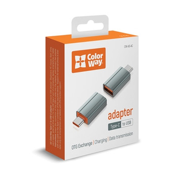 Colorway Grey Adapter Usb-A To Type-C CW-AD-AC