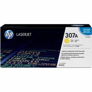 Hp 307A CE742A Original Laser Toner Cartridge Single Pack Yellow 1 Each 7300 Pag CE742A