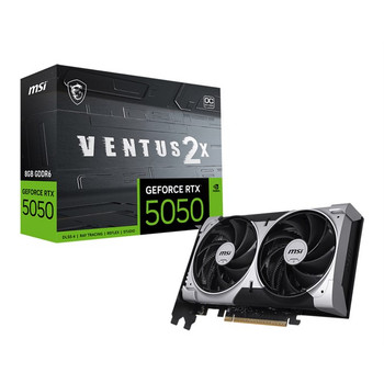 MSI GEforCE RTX 5050 8G VENTUS 2X OC Graphics Card NVIDIA 8 GB GDDR6 G5050-8V2C