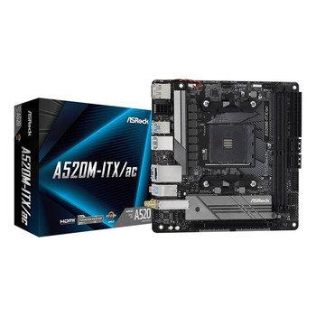 Asrock A520M-ITX/AC AMD A520 Socket AM4 Mini ITX A520M-ITX/AC