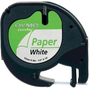 Dymo Lt Paper Black On White Paper Belgium Dymo Letratag 100T Letratag 100H 1.2 S0721510