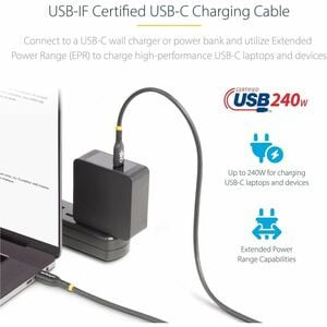 Startech Usb C Cable Supports Power Delivery 3.1 Extended Power Range Epr; Up To USB2EPR4M