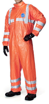 Tyvek® 500 Hi-Vis Disposable Coverall Orange Size L TBS500HVL