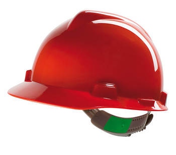 Msa V-Gard Safety Helmet Red MSAGV131RE