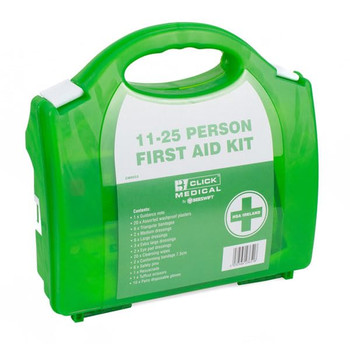 Click Medical 11-25 Person Hsa Irish First Aid Kit With Eyewash And Burn Dressin CM0024
