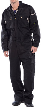 Beeswift Premium Boilersuit Black Size 38 CPCBL38