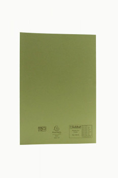Exacompta Guildhall Square Cut Folder Foolscap Green Pack of 100 FS315GRN