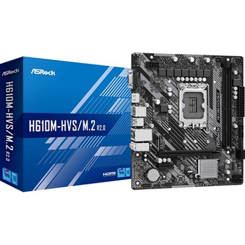 Asrock H610M-HVS/M.2 R2.0 Motherboard Intel Socket 1700 12Th Gen Micro Atx Ddr4 H610M-HVS/M.2 R2.0