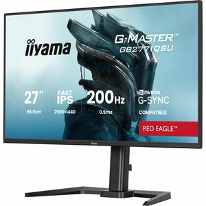 Iiyama G-Master Red Eagle GB2771QSU-B1 27" Class Wqhd Gaming Lcd Monitor 16:9 Ma GB2771QSU-B1
