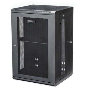 Startech 4-Post 18U Wall Mount Network Cabinet 19" Hinged Wall-Mounted Server Ra RK1820WALHM