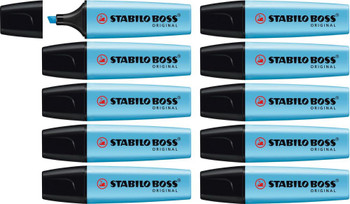 Stabilo BOSS ORIGINAL Highlighter Box of 10 blue BOSSHIGH10BLUE