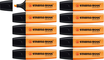 Stabilo BOSS ORIGINAL Highlighter Box of 10 Orange BOSSHIGH10ORG