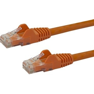 Startech 50Cm Cat6 Ethernet Cable Orange Snagless Gigabit 100W Poe Utp 650Mhz Ca N6PATC50CMOR