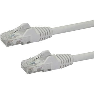 Startech 100Ft Cat6 Ethernet Cable White Snagless Gigabit 100W Poe Utp 650Mhz Ca N6PATCH100WH