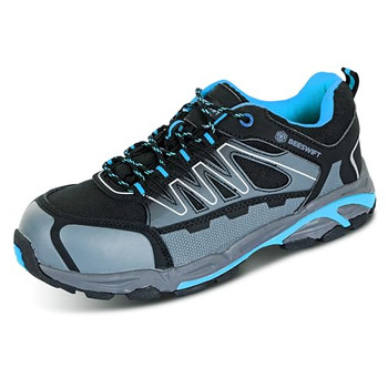Beeswift Safety Trainer S3 Composite Black/Blue Size 8 CF29B08