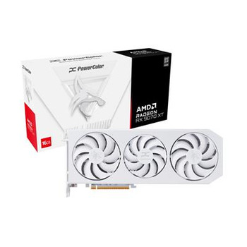 Powercolor Radeon Rx 9070 Xt Hellhound Spectral White Oc 16Gb Gddr6/Pci Express RX9070XT 16G-L/OC/WHITE