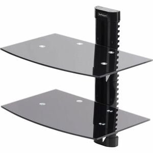 Startech Dual Floating Wall-Mounted Av Shelves Adjustable Height Shelf for Under 2B-WALL-MOUNT-SHELF