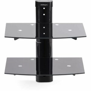 Startech Dual Floating Wall-Mounted Av Shelves Adjustable Height Shelf for Under 2B-WALL-MOUNT-SHELF
