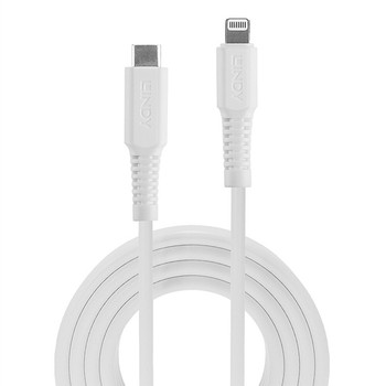 Lindy 3M Usb Type C To Lightning Cable White. Cable Length: 3 M Connector 1: Lig 31318