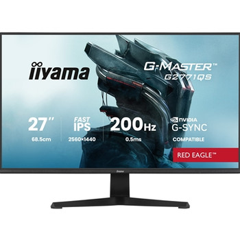Iiyama G-Master Red Eagle Gaming Monitor G2771QS-B1 27" Black Ultra Slim Bezel Q G2771QS-B1
