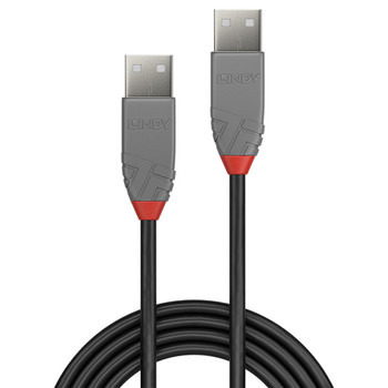 Lindy 5M Usb 2.0 Type A To A Cable Anthra Line. Cable Length: 5 M. Connector 1: 36695