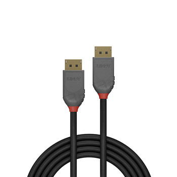 Lindy 2M Displayport 1.4 Cable Anthra Line. Cable Length: 2 M Connector 1: Displ 36482