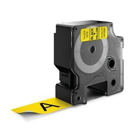Dymo 53718 24mm x 7m Black on Yellow Tape 53718
