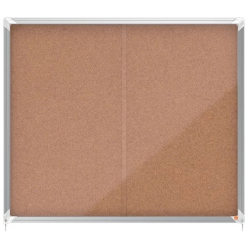 Nobo Premium Plus Cork Lockable Notice Board 15xA4 1915332 1915332