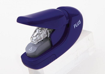 Plus By Pentel Staple-Free Stapler Power Assist Mechanism 5 Sheet Blue 31147